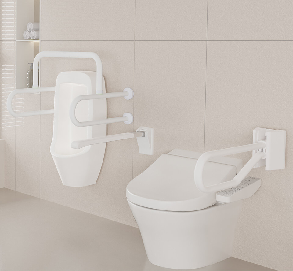 Antibacterial Resin Grab Bars